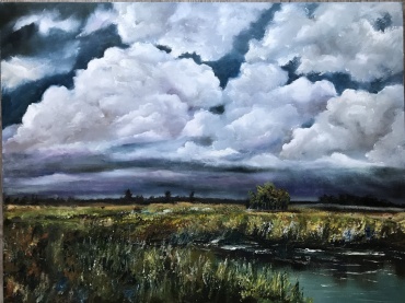 Картина Грозовое поле 80x60