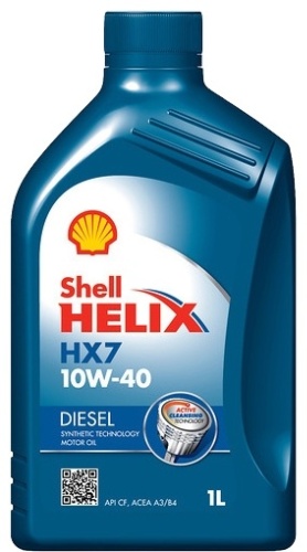 Полусинтетическое SHELL HELIX HX7 DIESEL 10W-40 1 л