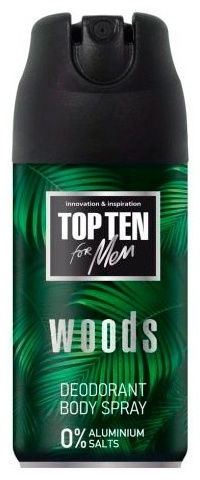 TOP TEN Woods дезодорант-антиперспирант для мужчин 150 мл