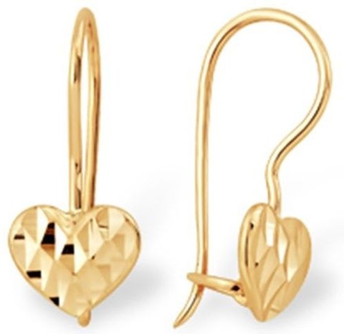 Серьги kari jewelry b8801060 вес 1.08 г золото, без вставок