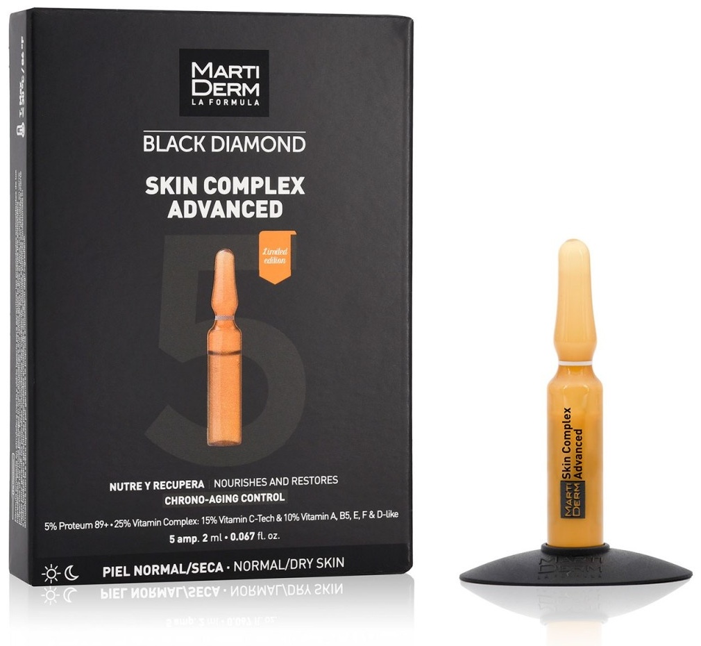 MARTIDERM ампульная сыворотка Skin Complex Advanced для питания и восстановления зрелой кожи для лица 5 шт по 2 мл