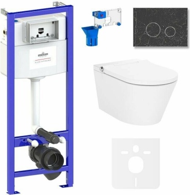Lavinia Boho унитаз с инсталляцией Relfix Smart V-Clean 87561172 , санфаянс