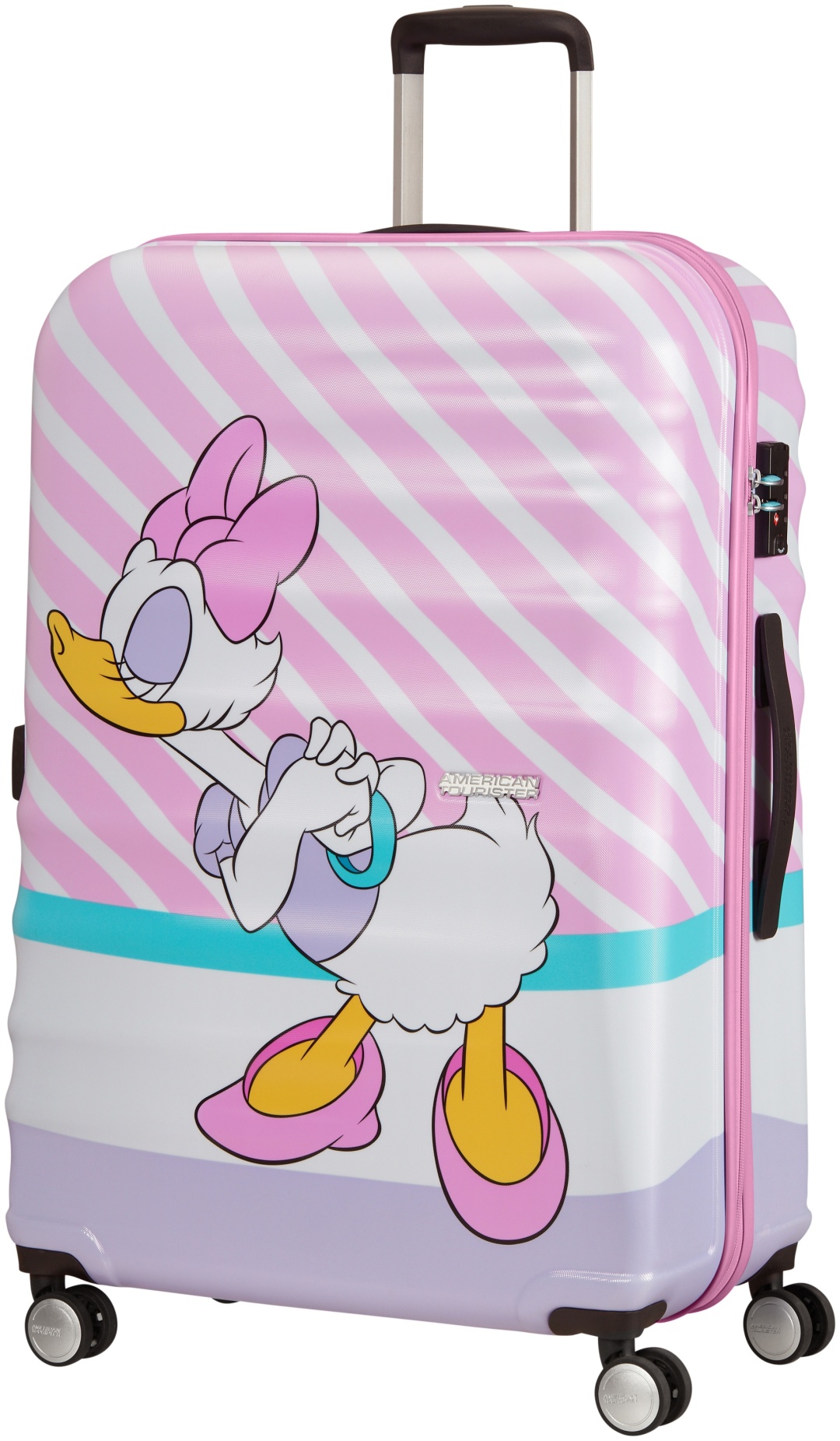 Чемодан American Tourister WaveBreaker Disney Kiss ABS-пластик 96 л розовый