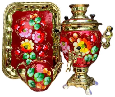 Матрешка Дом самовар 16494139 3 л, латунь