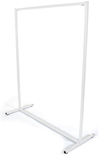 Торговая стойка для одежды ABBOTT AST-01*, 150x120x52.5 см, белый