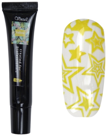 Vinsall гель-краски для стемпинга Gel Paint YELLOW 5 мл