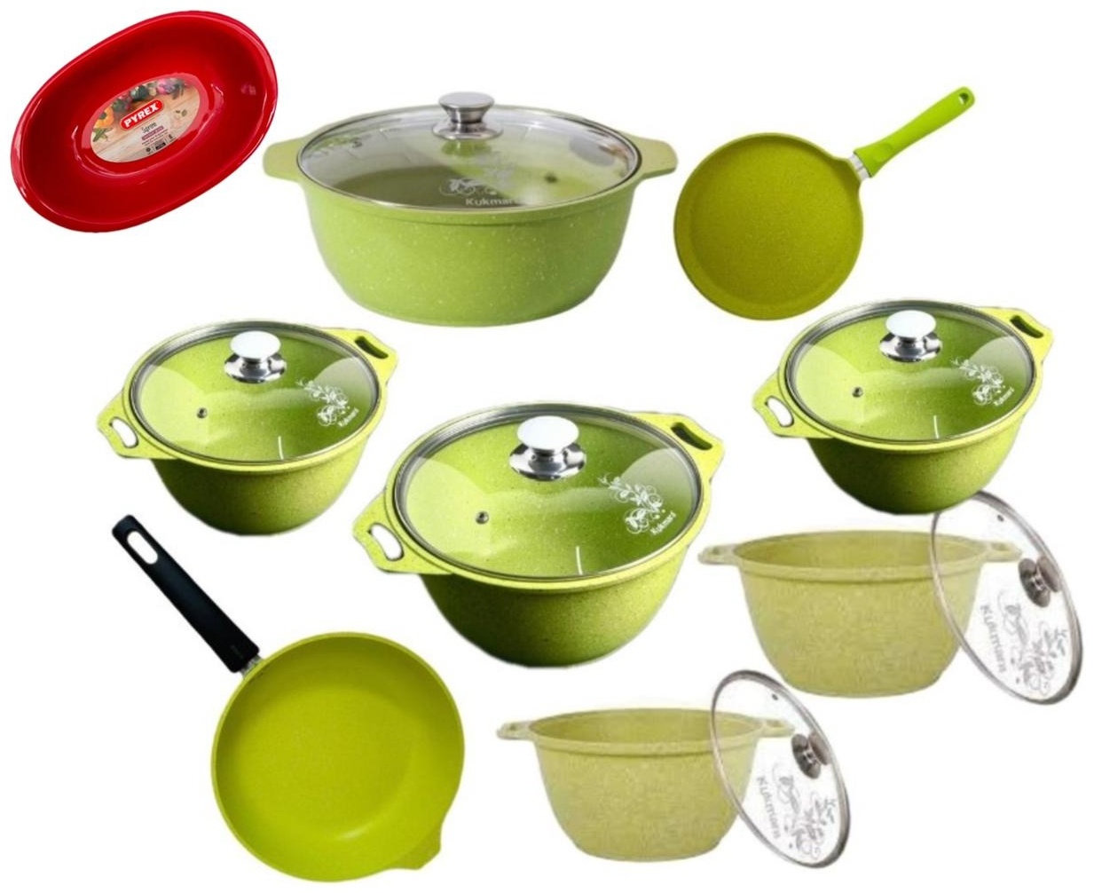 Kukmara смешанный набор АП Trendy Style Lime ntslime-12 алюминий 15 в 1