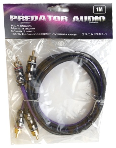 PREDATOR кабель 2RCA PRO-1 1м 1 шт