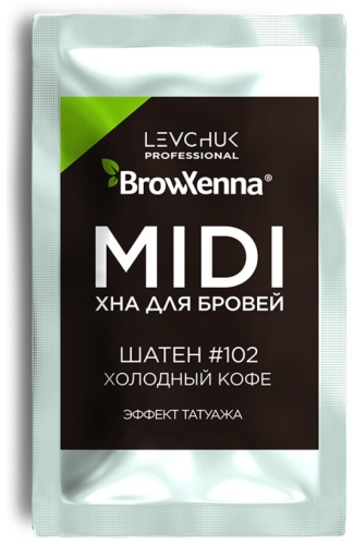 Levchuk Professional BrowXenna Midi хна 102 холодный кофе 3 г