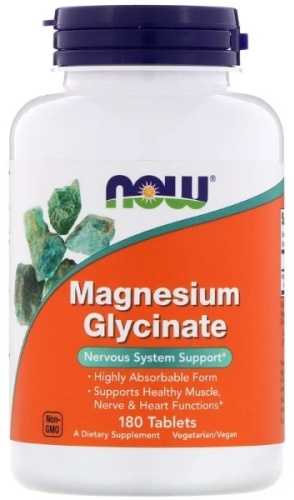 NOW Magnesium Glycinate (Магний Глицинат) таблетки 180 шт