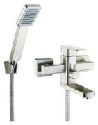 Смеситель для ванны ZEGOR LEB3 A123KH, нержавеющая сталь, цвет хром