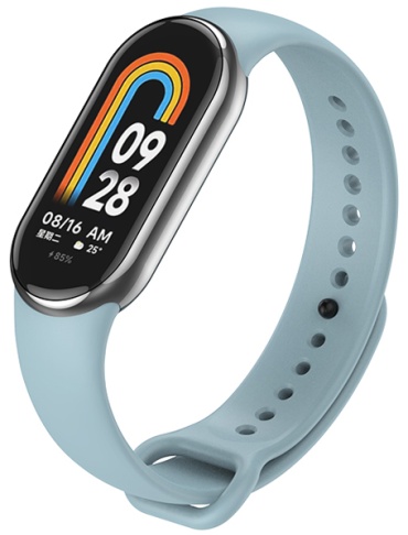 Ремешок MindStore для Xiaomi Mi Band 8, Mi Band 9, Smart Band 10 светло-голубой
