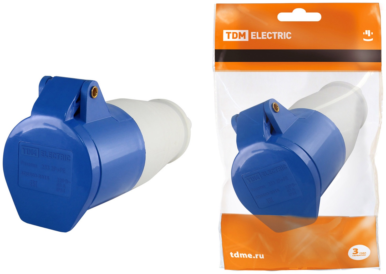 Купить TDM ELECTRIC силовая розетка 220 В 63А, SQ0603-0016 в Алматы ...