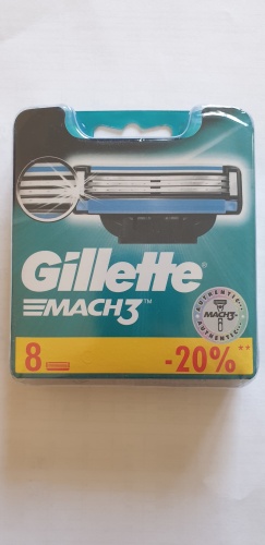 Gillette Mach 3 сменные кассеты 8 шт