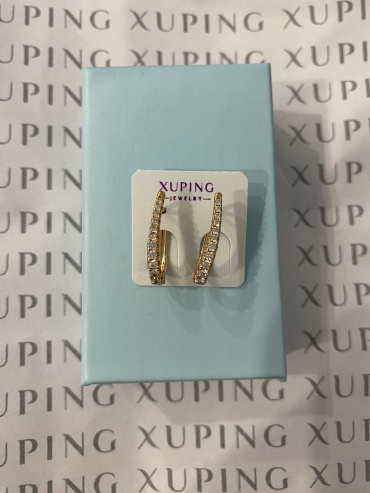 Серьги Xuping хирургическая сталь, кристаллы Swarovski