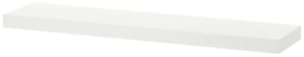 Полка IKEA Лакк 80379494, 110х26x5 см, белый