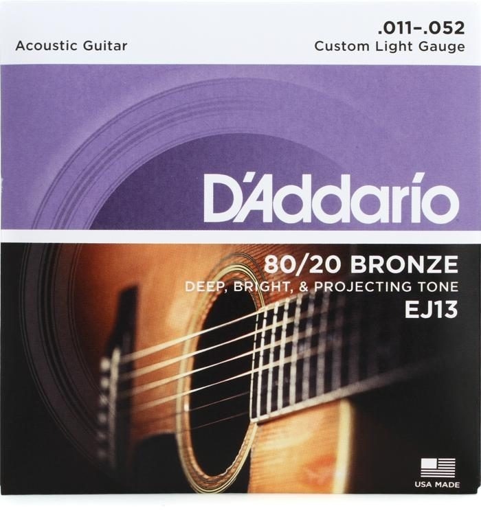 Струны D'Addario Custom Light EJ13 NT11-52