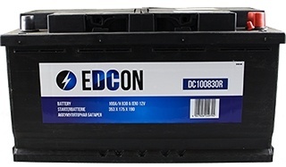 EDCON DC100830R 6CT-100Ah -/+