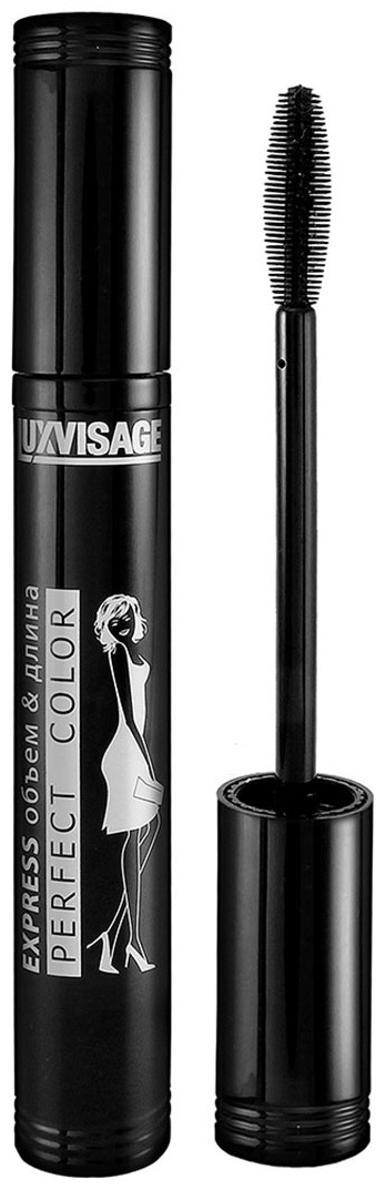 Тушь для ресниц LUXVISAGE Perfect Color Express удлиняющая черный