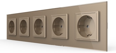 Розетка LIVOLO VL-C7C5EU-13, золотистый