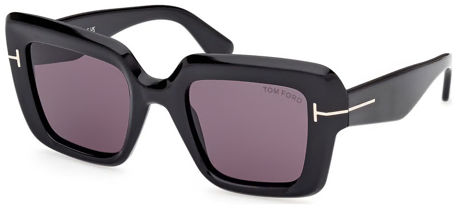 TOM FORD солнцезащитные очки прямоугольные однотонные