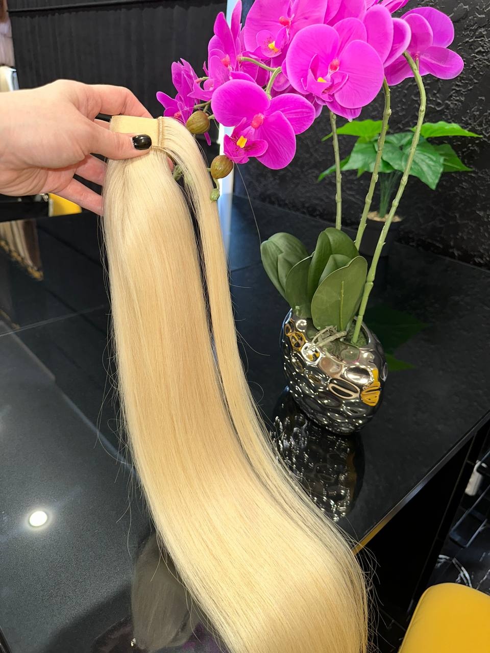 Kukla.hair.kz шиньон блонд женский