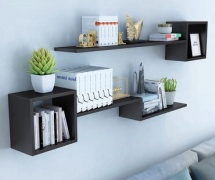 Полка Sore M05, 130х17x65 см, черный