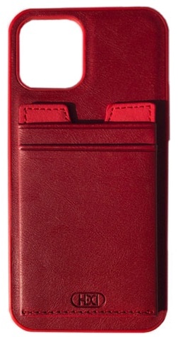 Купить Чехол HDD Luxury Card Slot Case для iPhone 12/12 Pro красный в ...