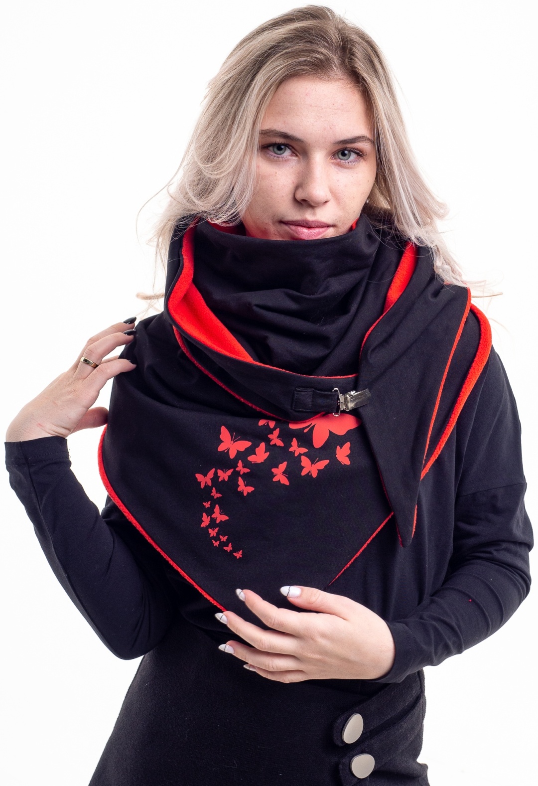 Купить Снуд Lena Nila ШАРФ-СНУД/БАБОЧКИ/ хлопок, флис 150 см x 60 см в ...