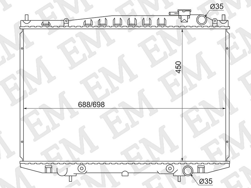 SAT радиатор основной NS000D22