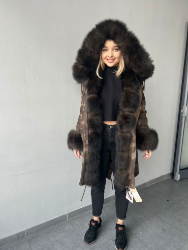 Парка ZIYA FURS коричневый
