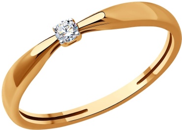 LUXOR JEWELRY LUXOR 1012449_16_1,04 размер 16 вес 1.04 г золото, бриллиант