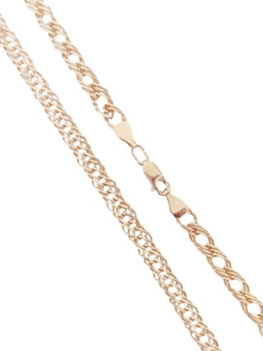 Altyn Gold AL4000124 длина 55 см, вес 10.93 г золото, плетение тройной ромб