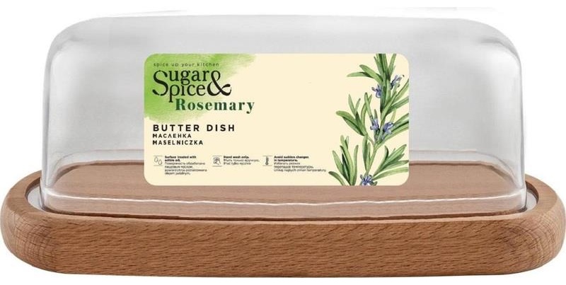 Sugar&Spice масленка SE104712996 овальная 1 шт, дерево, полистирол