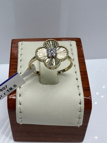 Italy Gold AltynArru 000563 размер 18.5 вес 1.9 г золото, фианит