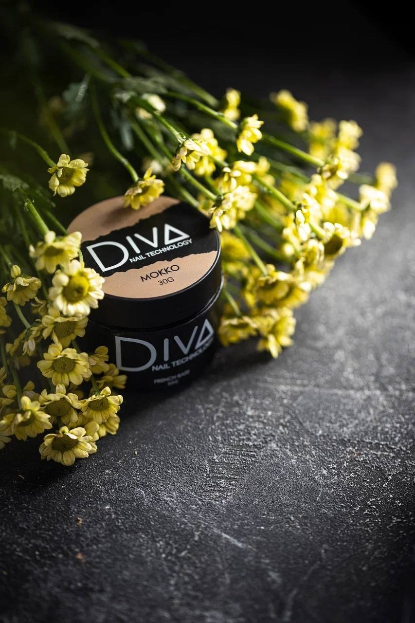 Diva nail technology базовое покрытие French base Mokko камуфлирующее 30 мл