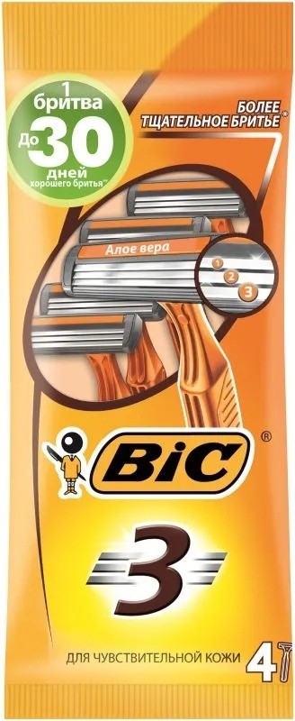 Bic 3 бритвенный станок 4 шт