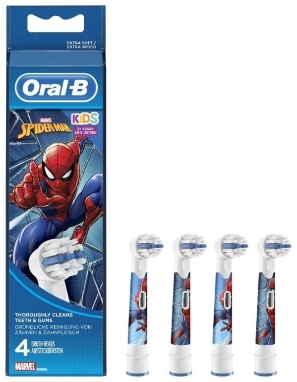 Насадка Oral-B Kids Spider-Man стандартная 4 шт