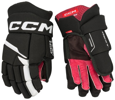 CCM перчатки хоккейные NEXT SR черный, белый 14