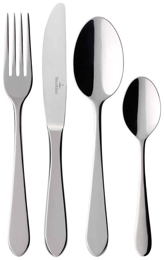 Набор столовых приборов Villeroy&Boch 24 шт, серебристый Oscar 18/10 Edelstahl