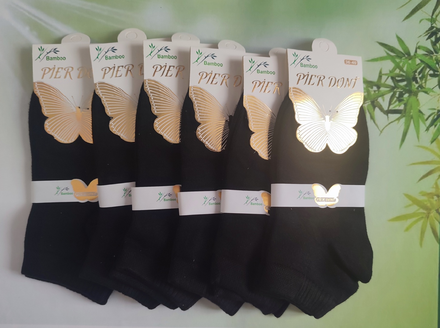 Носки PIER DONI 6 пар черный 36-40