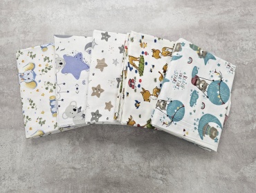 Пеленка текстильная LAVbaby Textile Фланель, 5 шт, 90x120 см