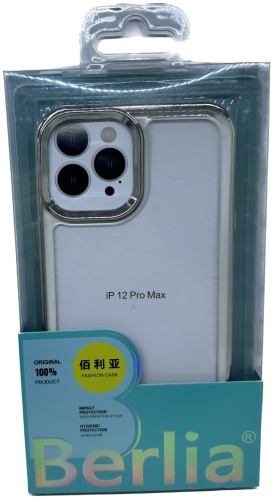 Чехол BERLIA для Apple iPhone 12 Pro Max прозрачный