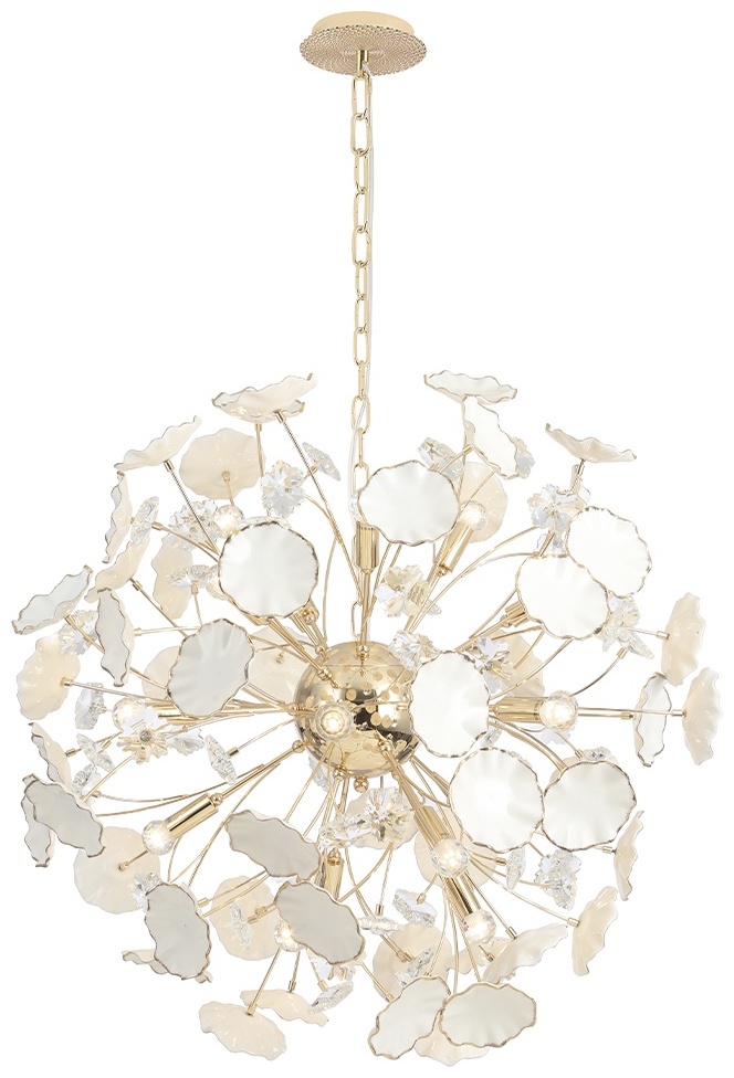 Люстра подвесная Crystal Lux Е14, кол-во ламп: 18 шт