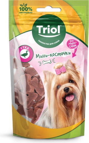 Triol Мини-косточки из утки для мелких пород 50 г 1 шт