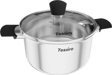 Кастрюля 3.1 л, TESORO КС431 Siena нержавеющая сталь