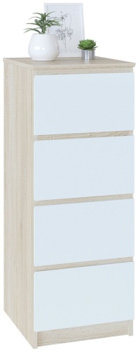 Комод Сокол Т-4р, 44x40x104 см, белый