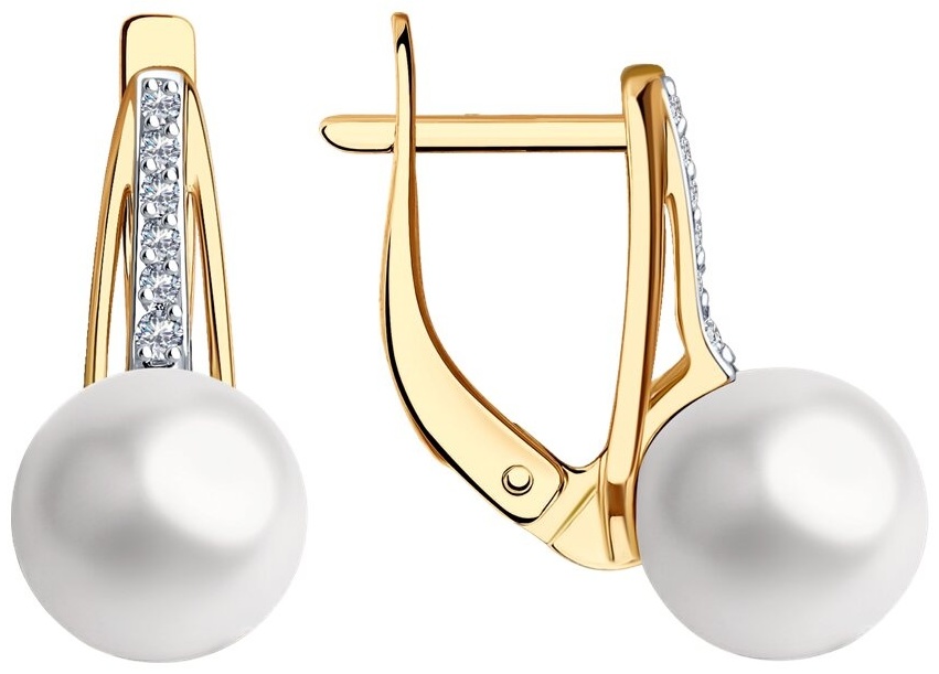 Серьги SOKOLOV EAR-SO-585-437811 вес 2.88 г золото, жемчуг