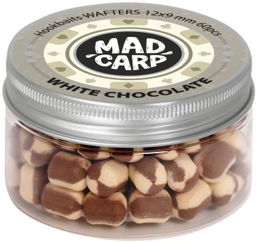 Mad Carp Baits Вафтерсы 12x9мм, 60шт. White Chocolate 0.03 кг