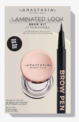 Anastasia Beverly Hills Laminated Look Brow Kit Dark Brown набор декоративной косметики для женщин